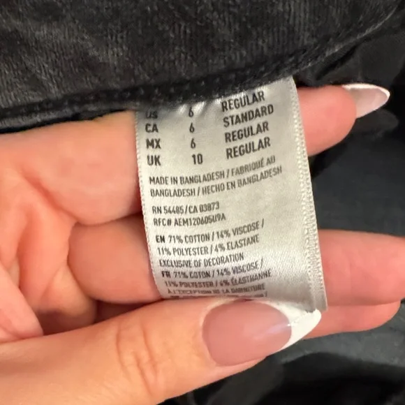 American Eagle Outfitters Dark Gray Skinny Jeans - Picture 4 of 5